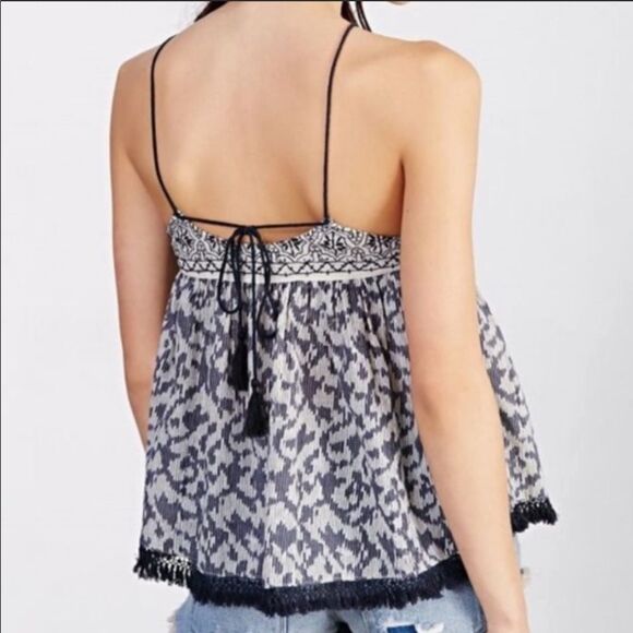 Ecote Embroidered Pinafore Tank Top - Picture 2 of 15